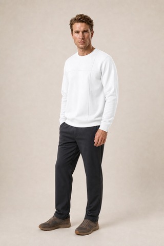 Redline Benko Regular Fit Kışlık Sweatshirt Yeni Sezon Beyaz