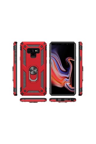 Galaxy Note 9 Kılıf Zore Vega Kapak Gri