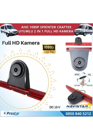 Mercedes Sprinter Ve Vw Crafter İçin Profesyonel Ahd 1080p Geri Görüş Kamerası