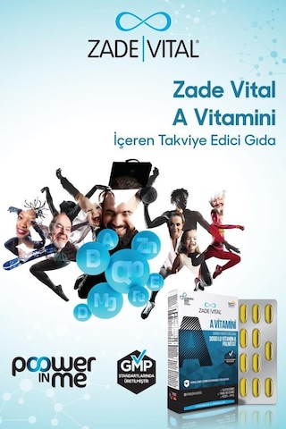 Zade Vital A Vitamini 30 Yumuşak Kapsül Blister 2 Adet (2'li Avantaj Paketi)