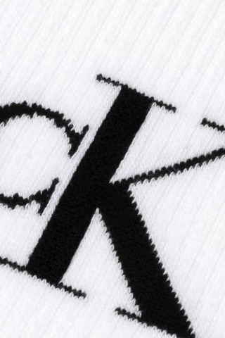 Calvin Klein Jeans Organik Cotton 2 Pack Sock White Pamuklu Patik Bilek Çorap 2 Li Pkt Beyaz