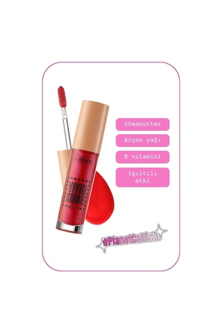 Callista Vivid Shine Lipgloss Nemlendirici Işıltılı Dudak Parlatıcısı - 104 Candy Apple - Kırmızı