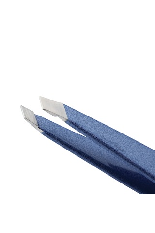 Tweezerman Slant Tweezer Granite Sky - Işıltılı Mavi Cımbız