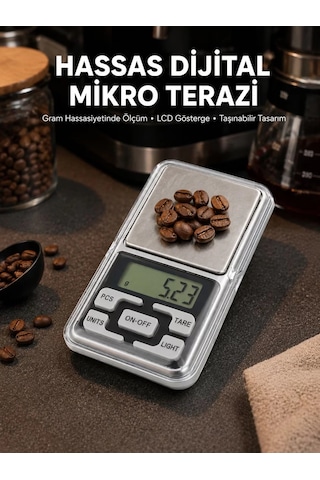300 Gr Hassas Cep Terazisi Mavi Işıklı Lcd Ekranlı Yeni Nesil Belirtilmemiş