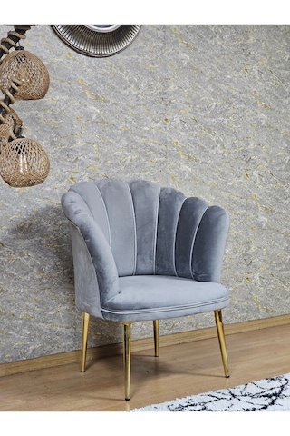 Tekli Papatya Çay Seti Koltuk Gold Sivriltme Ayak, Balkon, Salon 001