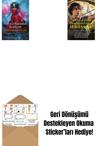 Hava Ve Karanlık Kraliçesi Ciltli + Gölge Avcısı Akademisi'nden Hikâyeler Ciltli + Okuma Sticker'ları