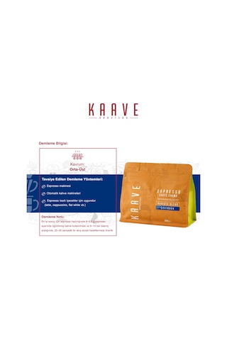 Kaave Roastery Caffe Crema Espresso Çekirdek Kahve 250 G
