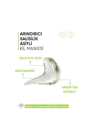 Mia Klinika Arındırıcı Salisilik Asitli Kil Maskesi 25 ML