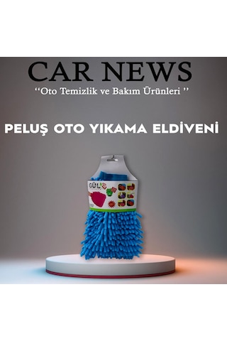 Car News Pelüş Oto Yıkama Eldiveni