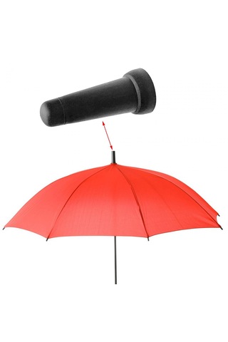 Dolıty Şemsiye Ucu Kapakları Tampon Koruyucu Kamp Dik 64x27mm Siyah