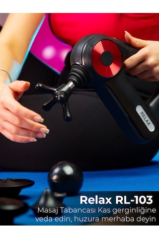 12 Başlıklı Vurmalı Masaj Tabancası Spor Sonrası Titreşimli Masaj Aleti Siyah