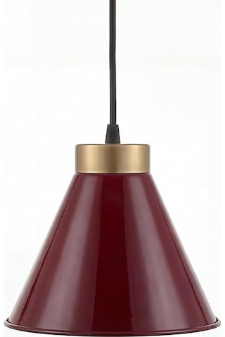 Liva Gold Metal Sarkıt Avize, Bohem Tavan Lambası Ve Salon Oturma Odası Aydınlatması - Bordo - 20 Cm Modern Dek Çok Renkli