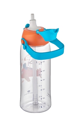 Uzspace 730ml Tritan Tek Kapak Çift Kullanım Pipetli/pipetsiz Askı Aparatlı Tritan Çocuk Su Matarası Genel