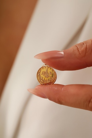 Sefa Kuyumculuk 14 Ayar Altın Küçük Boy Tuğra Kolye Ucu