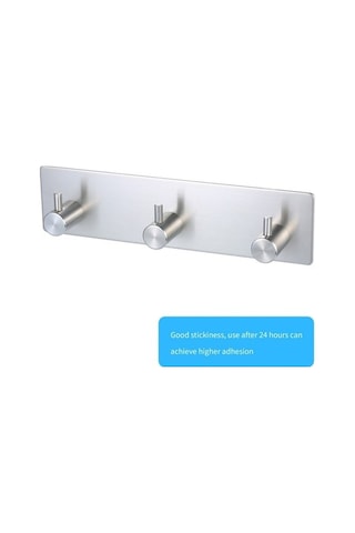 Tongxida Yapışkanlı Şapka Paslanmaz Palto Leezsing Kendinden Kanca Havlu Giysi Duvar Çelik Bornoz Banyo Askısı 3 Adet Bl Diğer