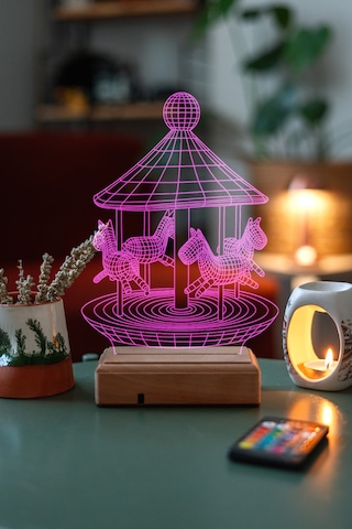 Özel Tasarım Çocuklara Hediye 3D Led Lamba Atlı Karınca