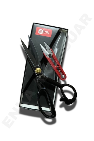 Pın - 1084 8 Inc Siyah Renk Çelik Gövde Profesyonel Terzi Makası