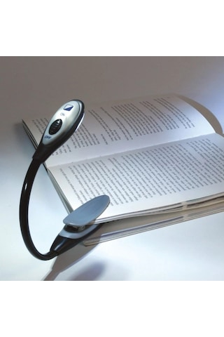 Kitap Okuma Işığı Led Booklight Kıskaçlı Pilli Model Led Işık .