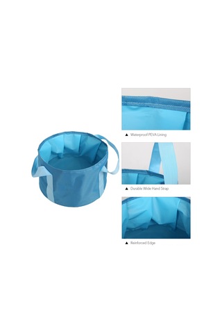 Yifomall Kırmızı Çekirdekli Katlanabilir Seyahat Ayak Yıkama Çantası - 80 C Isı Dayanıklı Polyester + Peva Materyal Kırmızı