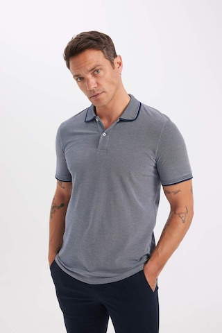 Defacto Slim Fit Dar Kesim Polo Yaka Kısa Kollu Pamuklu Tişört D0033AXNS Lacivert