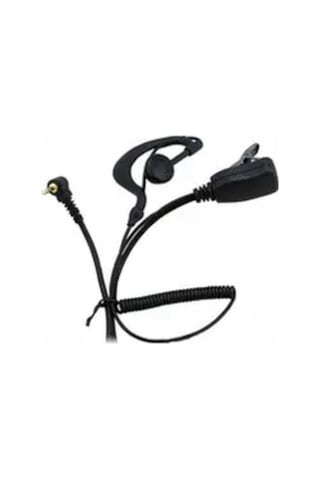 Aselsan Pm865 Uyumlu Kancalıs Spirallı Kulaklık Siyah