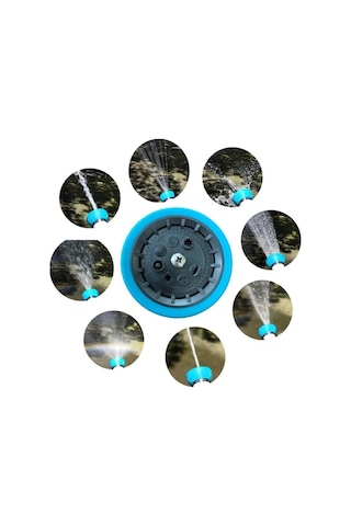 Besthome1 Yüksek Basınçlı Bahçe Hortumu Püskürtme Tabancası - 8 Ayarlı Yeşil Metal Sprey Tabancası