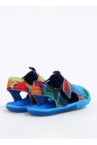 Dudino Queen Burnu Kapalı Unisex Tekstil Cocuk Sandalet Mavi