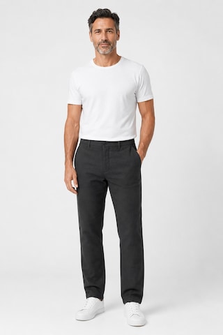 Bihan Store Erkek Lizbon Yan Cep Esnek Keten Dokulu Pantolon 4365-siyah