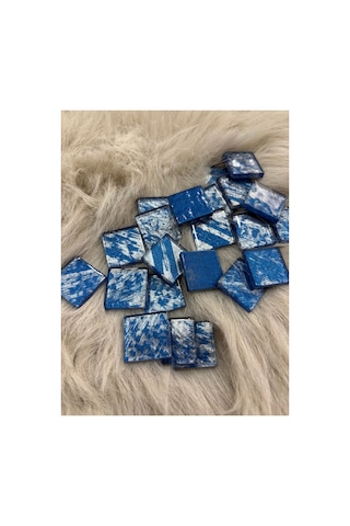 Sanatsal Kristal Mozaik Ks-17 23x23mm Metalik Gümüş Mavi 250gr