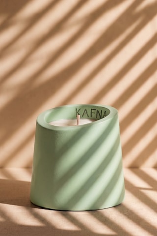 Kafna Matcha Kokulu Dekoratif Beton Mum - %100 Soya Wax Yeşil Mint Yeşili