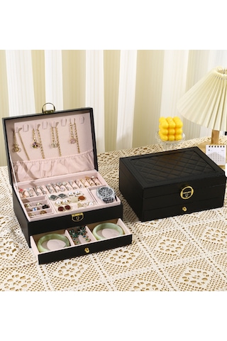 Mk-23 Mücevher Takı Kutusu - Bilezik Yüzük Takı Altın Kutusu