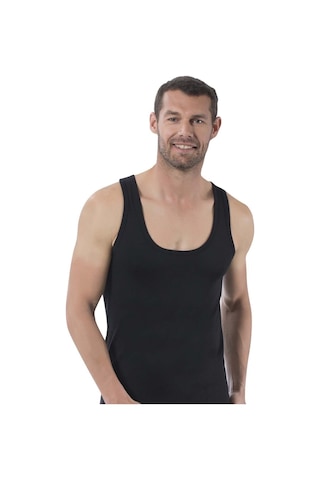 Nacar Store Erkek Siyah Pamuklu Atlet 6'lı