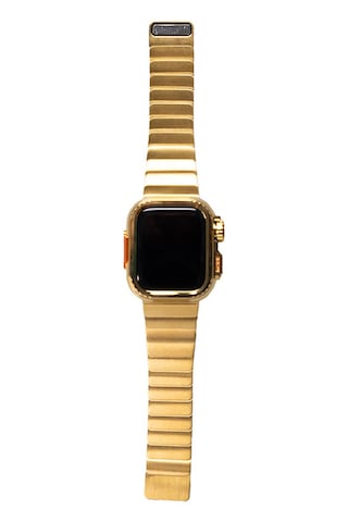 Apple Uyumlu Watch Series 7/8/9 45mm Kasa Gövde Koruyucu Ve Metal Kordon 2 İn 1 Set