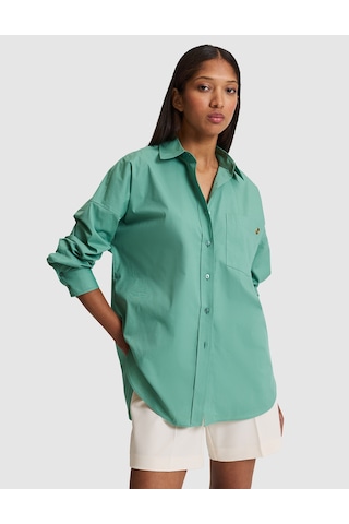 Pierre Cardin Kadın Yeşil Gömlek Desenli 50328628-vr054