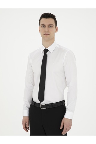 Pierre Cardin Erkek Beyaz Gömlek Basic 50286102-vr013 Beyaz