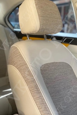 Vk Auto Volkswagen Passat B8 Araca Özel Koltuk Kılıf Kemik Beyazı