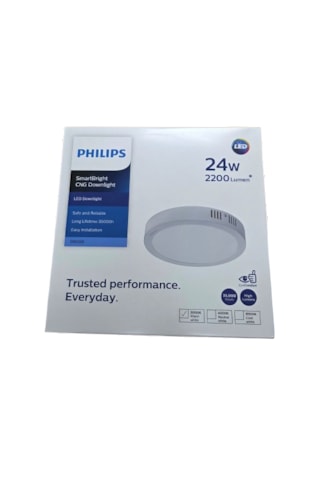 Philips Smartbright Sıvaüstü Tavan Lamba 24w 3000k Sarı Işık 2200 Lümen 29,5 Cm Çapında Plastik Gövde 1