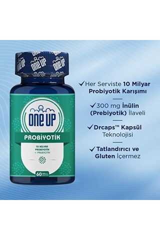 Probiyotik Prebiyotik 60 Kapsül Aromasız Renkli