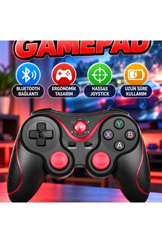 Bluetooth Kablosuz Oyun Kumandası Ergonomik Tasarım Ve Hassas Joystick
