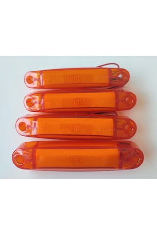 4 Adet Kalın Neon Led Lamba Turuncu 12-24 Volt