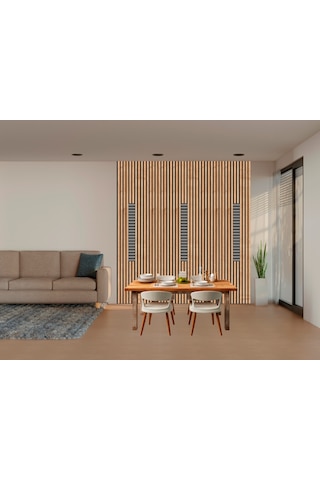 Winflex Eko Safirmix Keçeli Akustik Ahşap Paneli 50x240c...