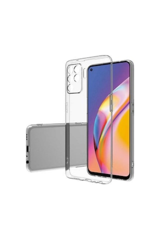 Oppo A94 4G Uyumlu Şeffaf Silikon Kılıf - Kamera Korumalı Esnek Tam Koruma Kapak