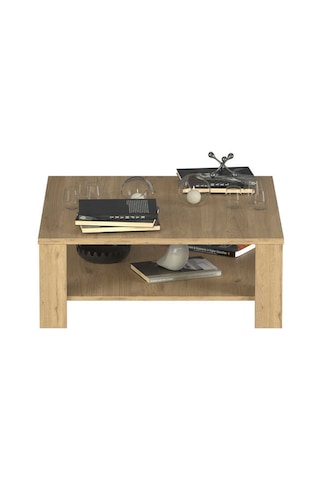 New Line Kare Orta Sehpa - Florida Meşe 90x42x90 Cm Kahverengi