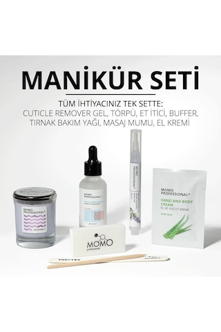 Momo Professional Manikür Seti, Tırnak Bakım Seti No.2