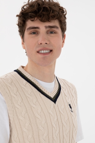 U.s. Polo Assn. Erkek Krem Süveter 50295889-vr071 Krem