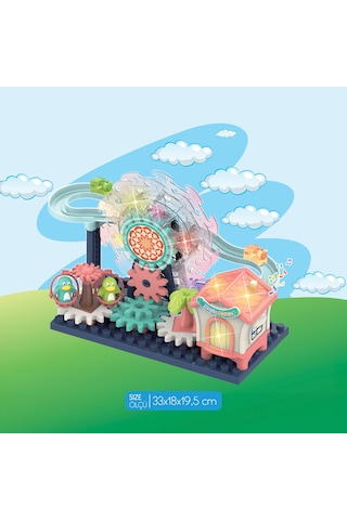 Ogi Mogi Toys Işıklı Ve Sesli Dönme Dolaplı Penguenli Lunapark Oyun Seti
