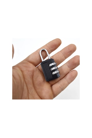 Bay-tec Şifreli Asma Kilit 25 Mm Siyah Mk-2374