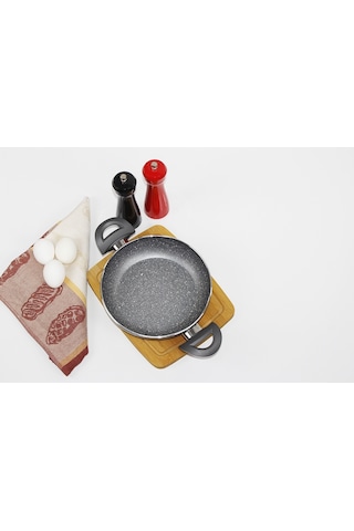 Eminox Çift Kulplu Granit Tava Sahan 22  CM