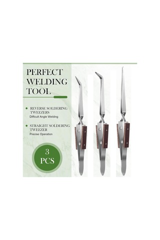 Xurunkeji Parçalı Mücevher Lehimleme Seti 2 Seramik Lehimleme Plakası Yuvarlak Yivli Lehimleme Plakası 3 Ters Kilitli Cımbız