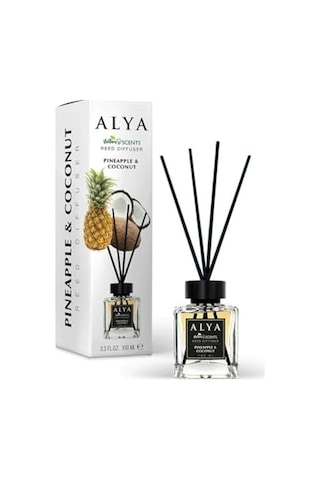 Scents PineApple Uyumlu & Coconut Bambu Çubuklu Oda Kokusu- Ananas & Hindistan Cevizi Kokusu